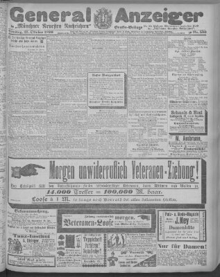 Münchner neueste Nachrichten Dienstag 27. Oktober 1896