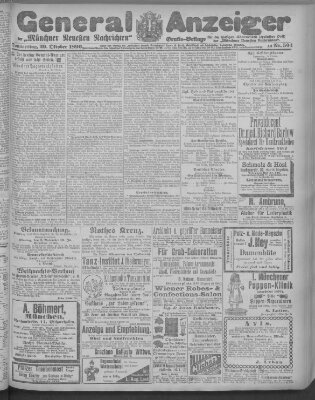 Münchner neueste Nachrichten Donnerstag 29. Oktober 1896