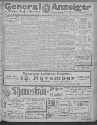 Münchner neueste Nachrichten Dienstag 3. November 1896