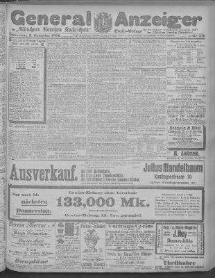 Münchner neueste Nachrichten Donnerstag 5. November 1896