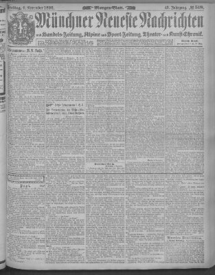 Münchner neueste Nachrichten Freitag 6. November 1896