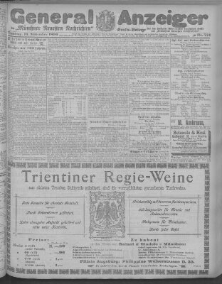 Münchner neueste Nachrichten Dienstag 10. November 1896