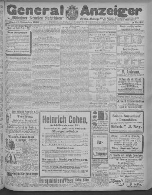 Münchner neueste Nachrichten Dienstag 17. November 1896