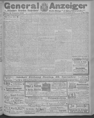 Münchner neueste Nachrichten Montag 23. November 1896