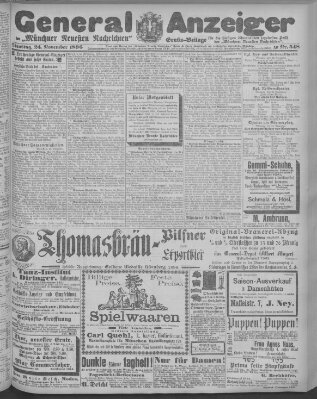 Münchner neueste Nachrichten Dienstag 24. November 1896