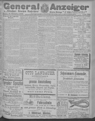 Münchner neueste Nachrichten Freitag 27. November 1896