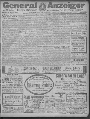 Münchner neueste Nachrichten Montag 5. April 1897