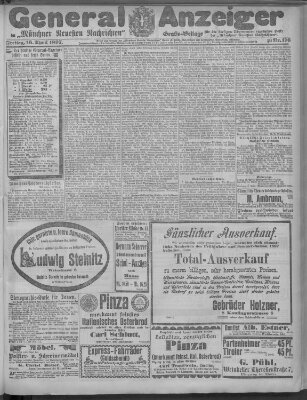 Münchner neueste Nachrichten Freitag 16. April 1897