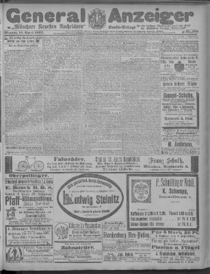 Münchner neueste Nachrichten Montag 19. April 1897