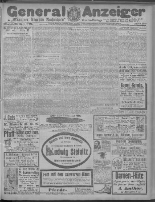 Münchner neueste Nachrichten Montag 26. April 1897