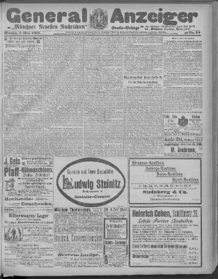 Münchner neueste Nachrichten Montag 3. Mai 1897