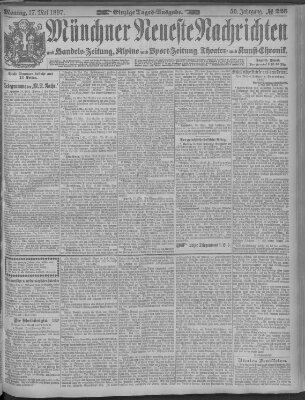 Münchner neueste Nachrichten Montag 17. Mai 1897