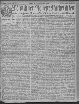 Münchner neueste Nachrichten Mittwoch 19. Mai 1897