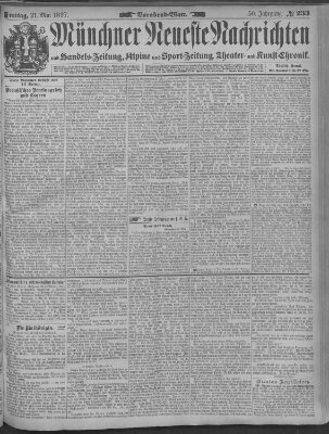 Münchner neueste Nachrichten Freitag 21. Mai 1897