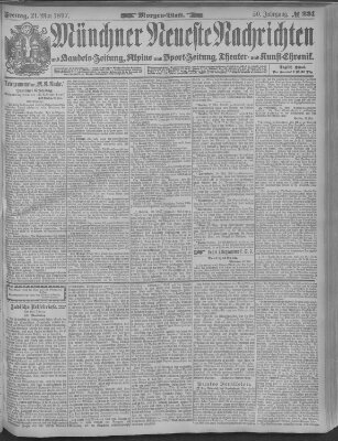 Münchner neueste Nachrichten Freitag 21. Mai 1897