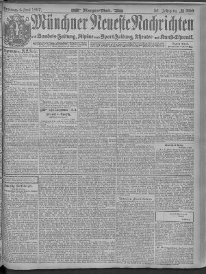 Münchner neueste Nachrichten Freitag 4. Juni 1897