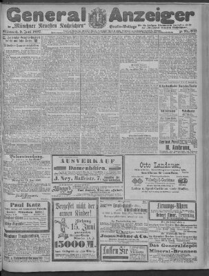 Münchner neueste Nachrichten Mittwoch 9. Juni 1897