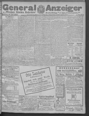 Münchner neueste Nachrichten Samstag 10. Juli 1897