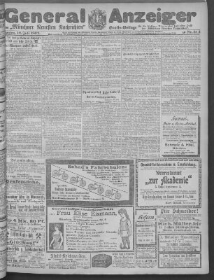 Münchner neueste Nachrichten Montag 12. Juli 1897