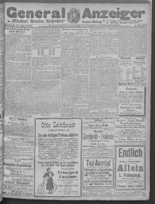 Münchner neueste Nachrichten Mittwoch 14. Juli 1897