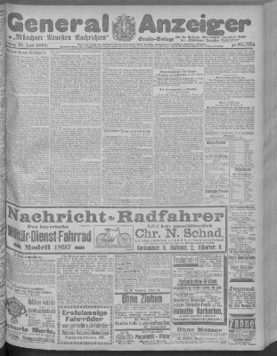 Münchner neueste Nachrichten Freitag 23. Juli 1897