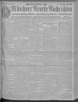 Münchner neueste Nachrichten Freitag 30. Juli 1897