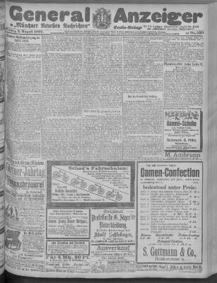 Münchner neueste Nachrichten Montag 2. August 1897