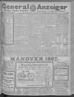 Münchner neueste Nachrichten Samstag 7. August 1897