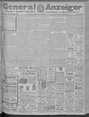 Münchner neueste Nachrichten Dienstag 10. August 1897