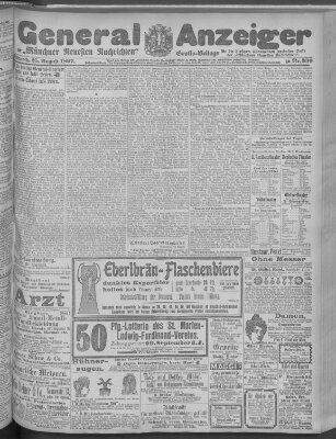 Münchner neueste Nachrichten Mittwoch 25. August 1897