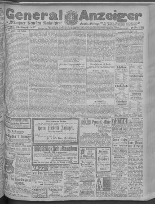 Münchner neueste Nachrichten Donnerstag 26. August 1897