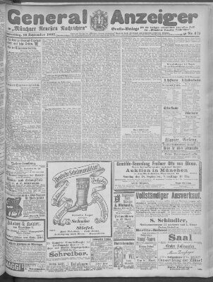 Münchner neueste Nachrichten Donnerstag 16. September 1897