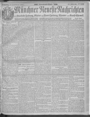 Münchner neueste Nachrichten Samstag 25. September 1897