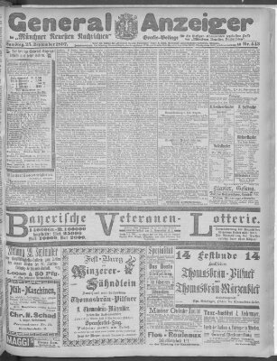 Münchner neueste Nachrichten Samstag 25. September 1897