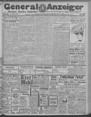 Münchner neueste Nachrichten Samstag 15. April 1905