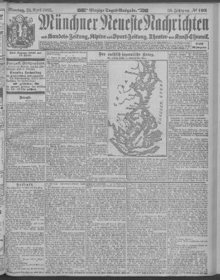 Münchner neueste Nachrichten Montag 24. April 1905