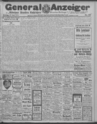 Münchner neueste Nachrichten Freitag 28. April 1905