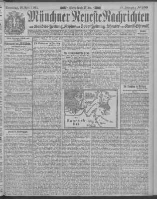 Münchner neueste Nachrichten Samstag 29. April 1905