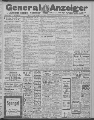 Münchner neueste Nachrichten Samstag 29. April 1905