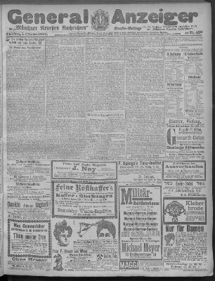 Münchner neueste Nachrichten Dienstag 5. Oktober 1897