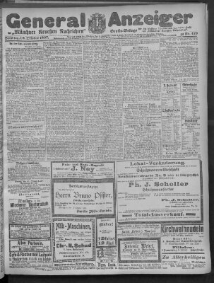 Münchner neueste Nachrichten Samstag 16. Oktober 1897