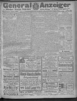 Münchner neueste Nachrichten Mittwoch 20. Oktober 1897