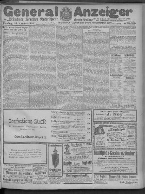 Münchner neueste Nachrichten Dienstag 26. Oktober 1897