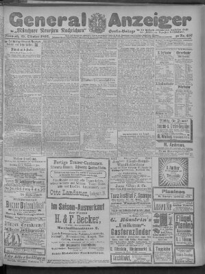 Münchner neueste Nachrichten Mittwoch 27. Oktober 1897