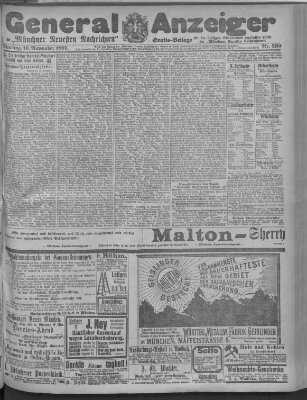 Münchner neueste Nachrichten Dienstag 16. November 1897