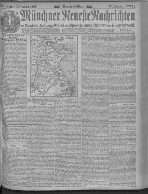 Münchner neueste Nachrichten Mittwoch 17. November 1897