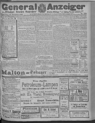 Münchner neueste Nachrichten Donnerstag 18. November 1897