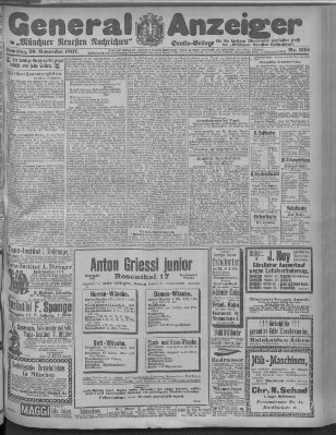 Münchner neueste Nachrichten Samstag 20. November 1897