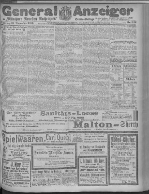 Münchner neueste Nachrichten Dienstag 23. November 1897