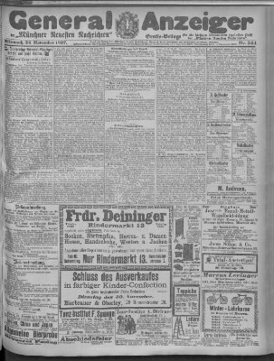 Münchner neueste Nachrichten Mittwoch 24. November 1897